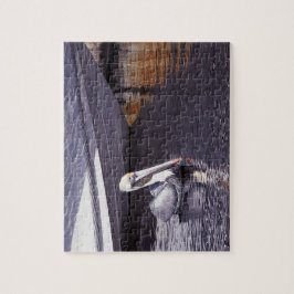 Pelikaan in het water legpuzzel