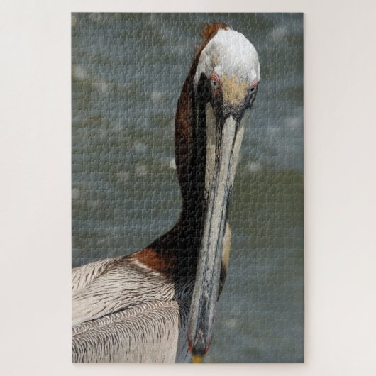 Pelikaan in het wild legpuzzel (Verticaal)