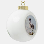 Pelikaan Kust Kerst Ornament – Strandvogel (Links)