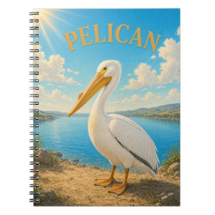 Pelikaan Kustbaai Aquarel GeoSaga Notitieboek
