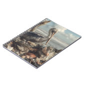 Pelikaan met Seashell Shore Notitieboek (Linkerzijde)