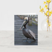 Pelikaan / Note Kaart (Gele Bloem)