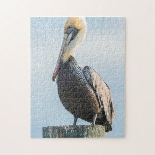 Pelikaan op pyloon legpuzzel