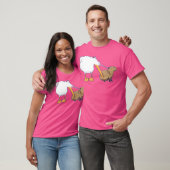 Pelikaan probeert Capybara Grappig Schattige meme T-shirt (Unisex)