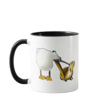 Pelikaan probeert te eten Capybara Grappige capiba