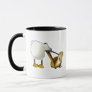 Pelikaan probeert te eten Capybara Grappige capiba Mok