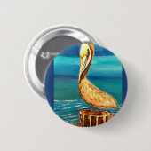 PELIKAAN RONDE BUTTON 5,7 CM (Voorkant /achterkant)