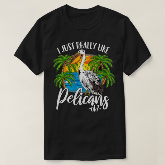 Pelikaan Tropische Vogels T-shirt (Design voorkant)