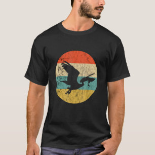 Pelikaan Visvangst Vintage Retro Tropische Vogel P T-shirt