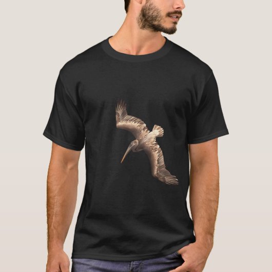 Pelikaan vliegend t-shirt (Voorkant)