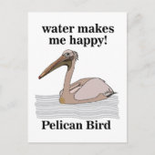 Pelikaan Vogel Briefkaart (Voorkant)