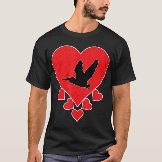  Pelikaan Vogelliefhebber Valentijnsdag Pelica T-shirt (Voorkant)