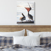 Pelikaan Vogels Wildlife Dieren Strand Canvas Afdruk (Insitu (Slaapkamer))
