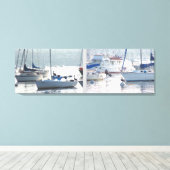 Pelikaan Vogels Wildlife Dieren Strand Canvas Afdruk (Insitu (Houten vloer))