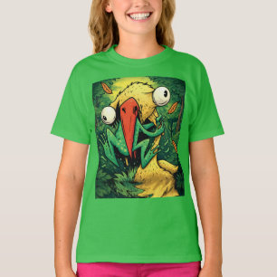 Pelikaan vs Kikker Moeras Geef Nooit Op Grappig T- T-shirt
