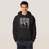 Pelikaan Zee Vogel Minimalistische Kleur Pop Fotog Hoodie (Voorkant volledig)