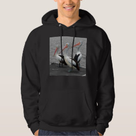 Pelikaan Zee Vogel Minimalistische Kleur Pop Fotog Hoodie