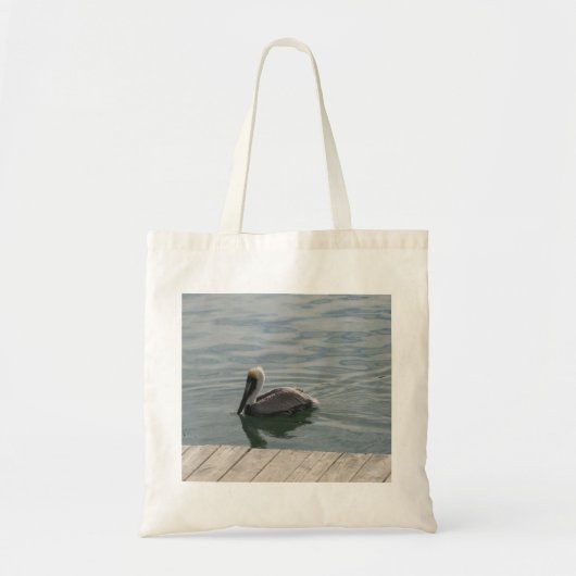 Pelikaan zwemmen in het water Foto Tote Bag (Voorkant)