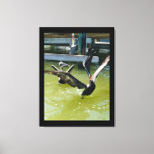 Pelikaandans Canvas Afdruk (Voorkant)