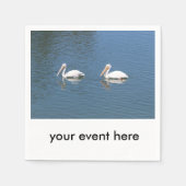 pelikaans paar servetten (Voorkant)