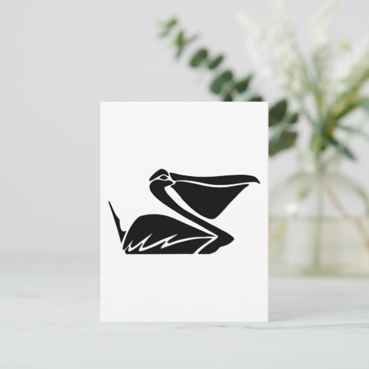 pelikaans pelikaans briefkaart (Staand voorkant)