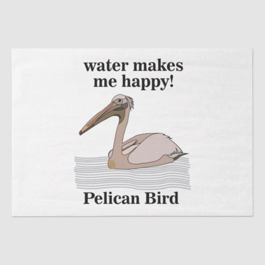 Pelikaanvogel Tissuepapier (Voorkant)