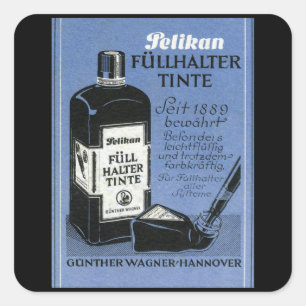 Pelikan - Fullhalter Tinte Vierkante Sticker