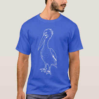 Pelikan Silhouette Bird Water bird animals pelican T-shirt