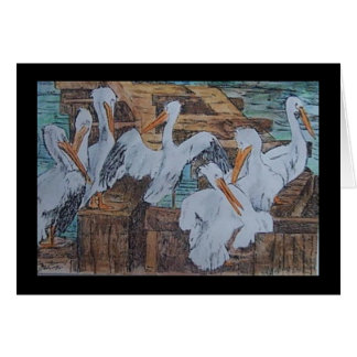 pelikanen bij Rockport, TX