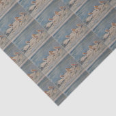 Pelikanen die zwemmen in de Calm Waters Tissuepapier (Detail)