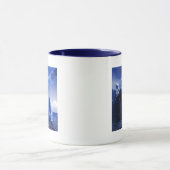 Pelikanen in blauw mok (Midden)