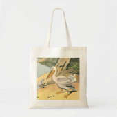 Pelikanen in de haven tote bag (Voorkant)