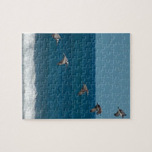 Pelikanen in formatie, Costa Rica Legpuzzel (Horizontaal)