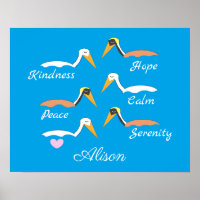 Pelikanen in meditatie