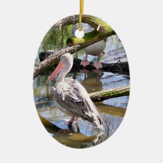 PELIKANEN KERAMISCH ORNAMENT (Voorkant)