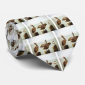 Pelikanen op berichten stropdas (Opgerold)