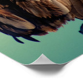 Pelikanen op Dawn Poster (Hoek)