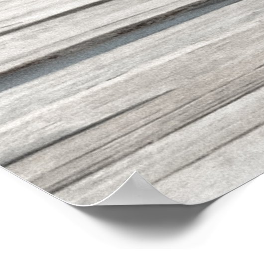 Pelikanen op een pier poster (Hoek)