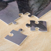 Pelikanen op zonsondergang legpuzzel (Zijkant)