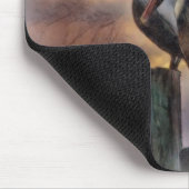 Pelikanen op zonsondergang muismat (Hoek)