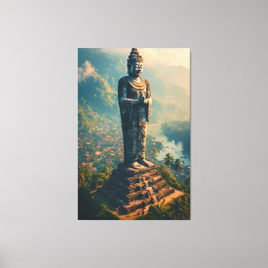 Pelindung Lembah - beschermer van de vallei Canvas Afdruk (Voorkant)