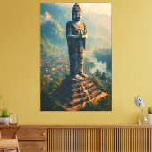 Pelindung Lembah - beschermer van de vallei Canvas Afdruk (Insitu (Woonkamer))