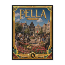 Pella Iowa Vintage Art Deco Gouden Tijdperk