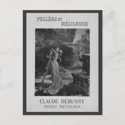Pelleas en Melisande Opera, 1902 Briefkaart (Voorkant)