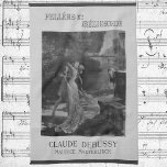 Pelleas en Melisande Opera, 1902 Theedoek<br><div class="desc">Het  ontwerp van de illustratie is voorzien van Pelléas en Mélisande,  een opera in vijf acteurs met muziek van Claude Debussy.</div>
