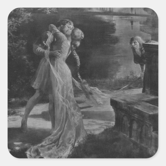 Pelleas en Melisande Opera, 1902 Vierkante Sticker (Voorkant)