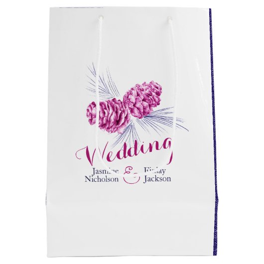 pellennen touwtrekken bruiloft cadeau medium cadeauzakje (Achterkant)