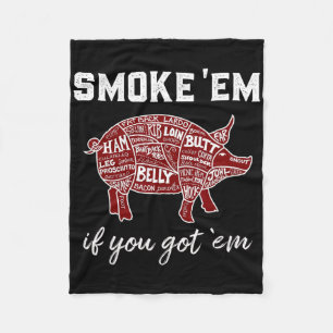 Pellet Grill Smoke Me Als Je Mij Byrbecue Smoke Kr Fleece Deken