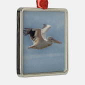 Pellican in vlucht metalen ornament (Rechts)