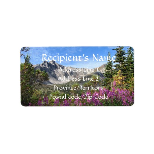 Pelly Mountain Vista Etiket (Voorkant)